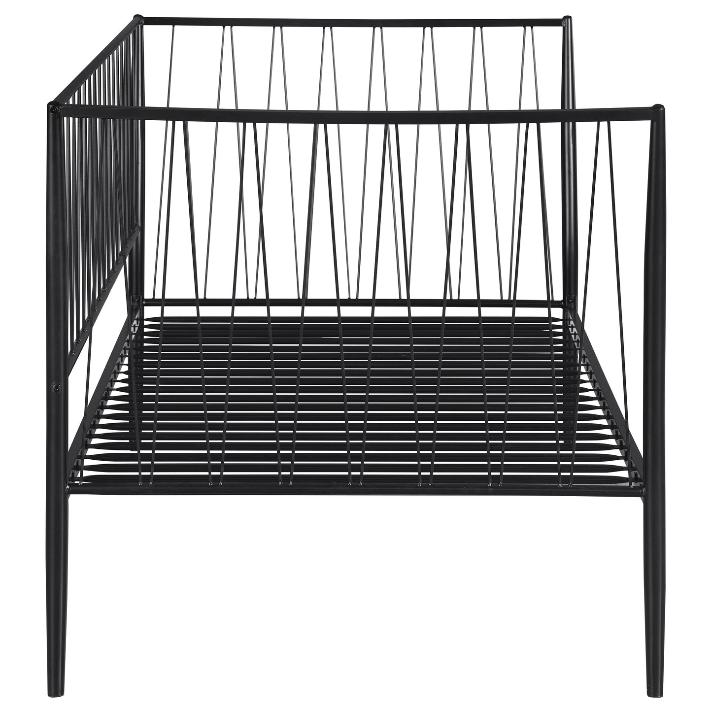 Richland Metal Twin Daybed Bed Frame Matte Black