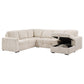 Devonshire Sleeper Sectional Sofa Storage Chaise Camel