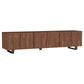 Trask 86-inch Wood TV Stand Media Console Mango Brown