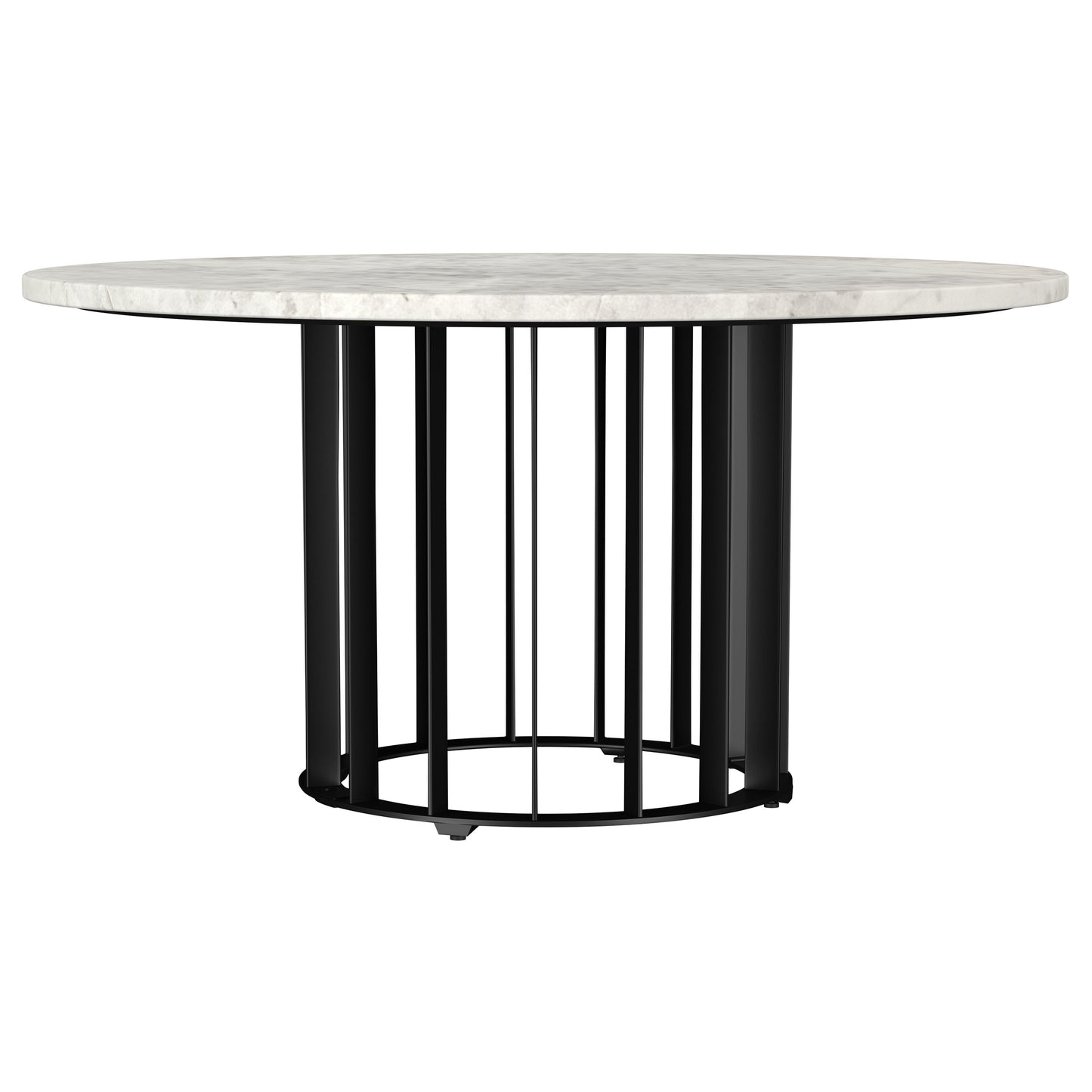 Haven 3-piece Round Marble Coffee and End Table Set Black