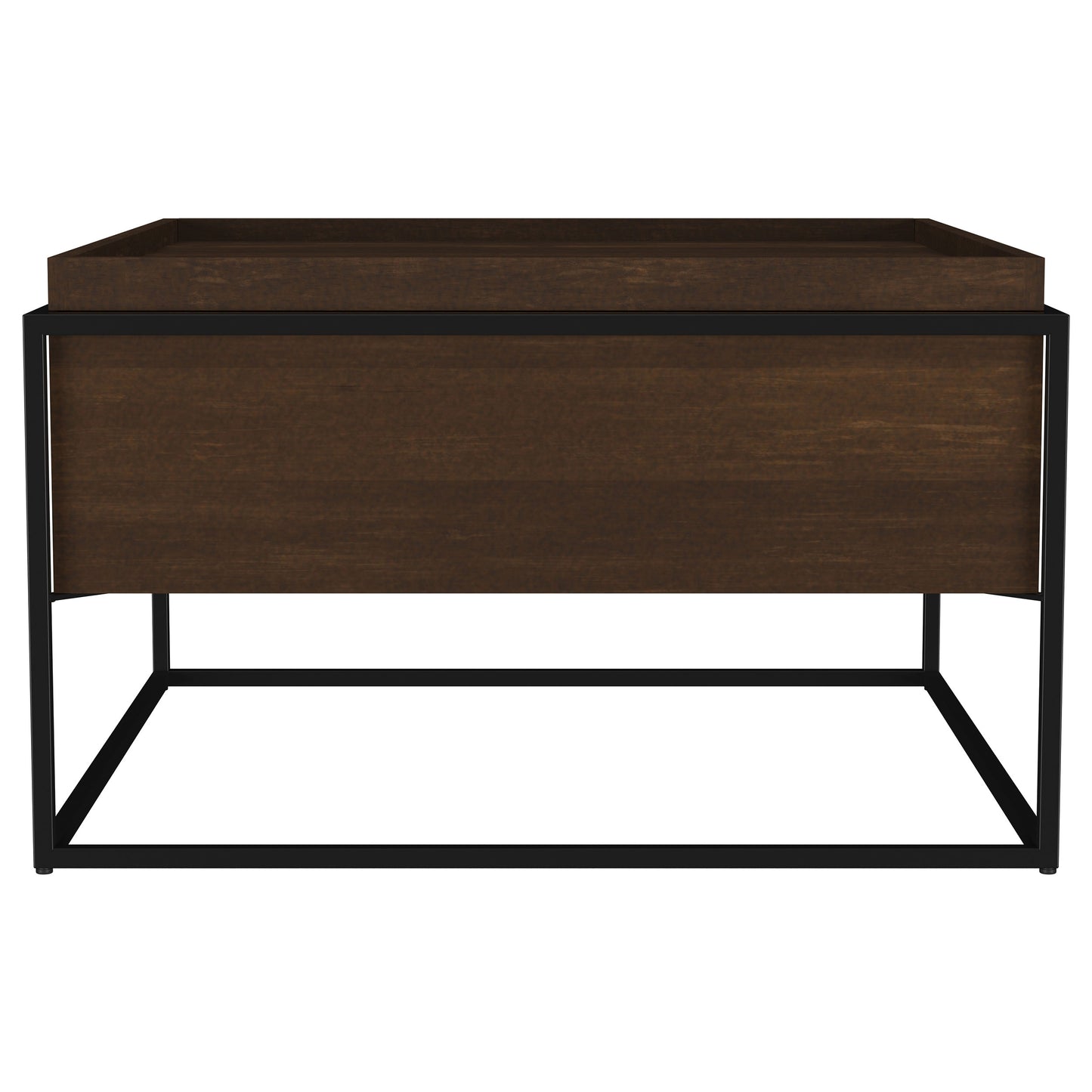 Fulton 30-inch Square Mango Wood Coffee Table Dark Brown