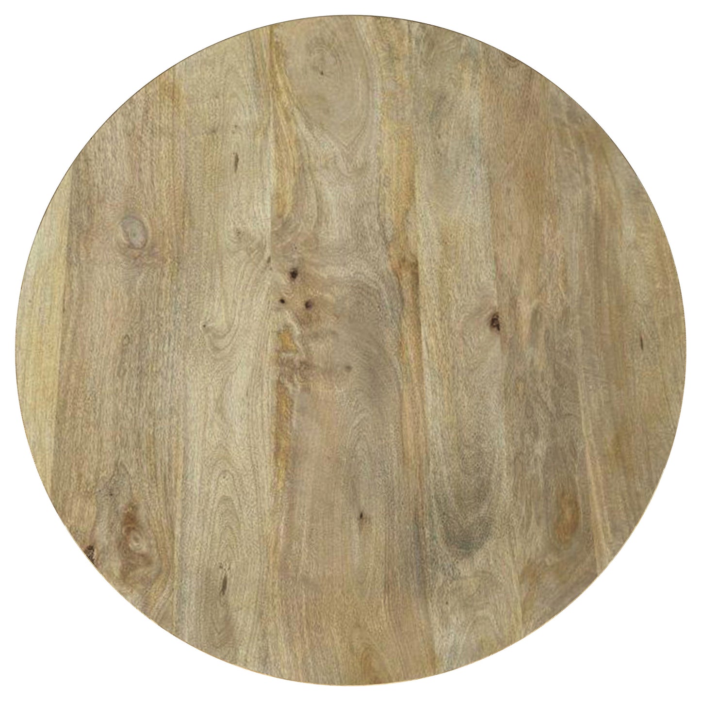 Touhy Round Solid Wood Cocktail Coffee Table Natural Mango