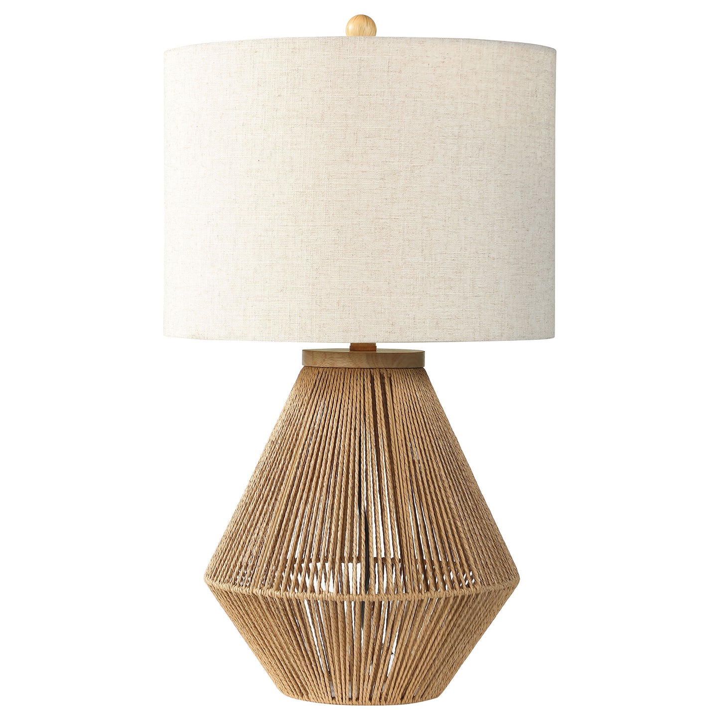 Pryor Drum Shade Handwoven Rope Table Lamp Natural