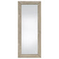 Cadence Tempered Glass Full Length Standing Mirror Grey Washed Oak