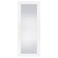 Cadence Tempered Glass Full Length Standing Mirror White High Gloss