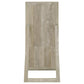 Cadence Tempered Glass Full Length Standing Mirror Grey Washed Oak