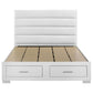 Felicity California King Storage Bed White High Gloss