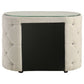 Sonya 2-drawer Upholstered Nightstand Bedside Table Ivory