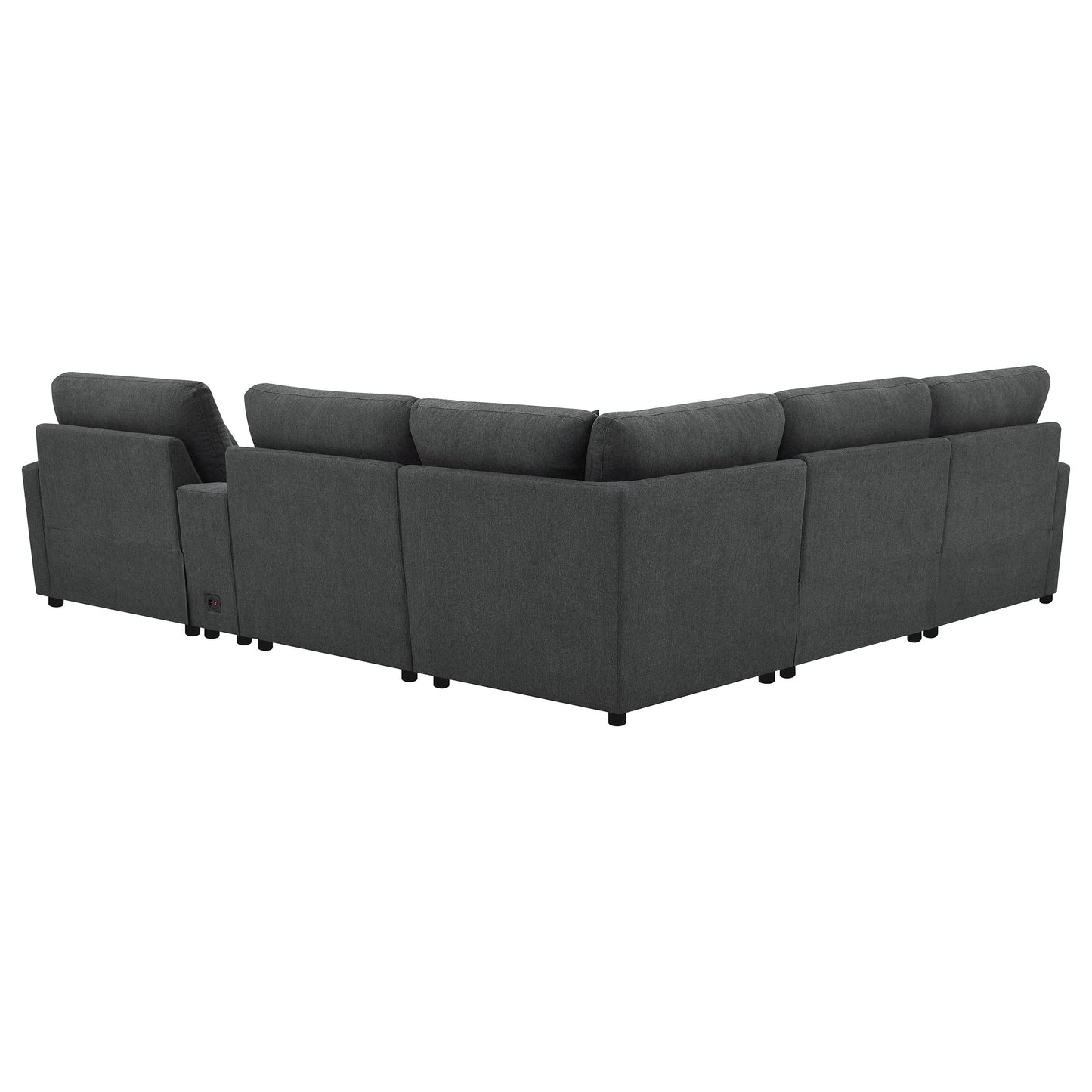 Collins 6-piece Modular Power Reclining Sectional Dark Grey