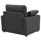 Collins Upholstered Power Recliner Chair Dark Grey