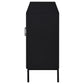 Jess 2-door Arched Fluted Glass Accent Cabinet Black