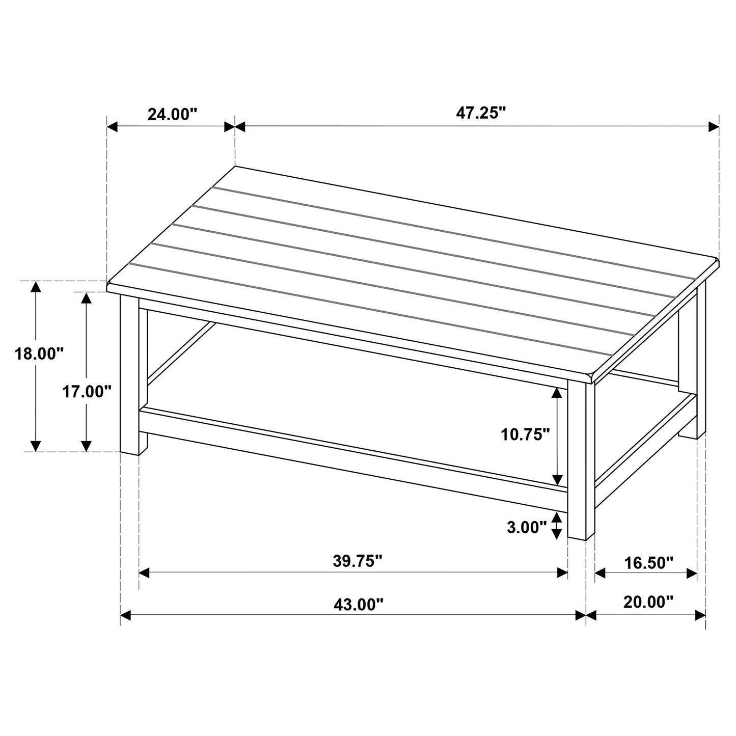 Payne 3-piece Coffee and 1-drawer End Table Set White