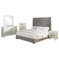 Camille 5-piece Eastern King Bedroom Set Metallic Mercury