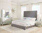 Camille 4-piece California King Bedroom Set Metallic Mercury