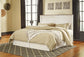 Willowton King/California King Panel Headboard with Mirrored Dresser, Chest and 2 Nightstands