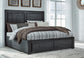 Foyland Queen Panel Storage Bed with Mirrored Dresser