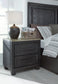 Foyland King Panel Storage Bed with Mirrored Dresser, Chest and Nightstand