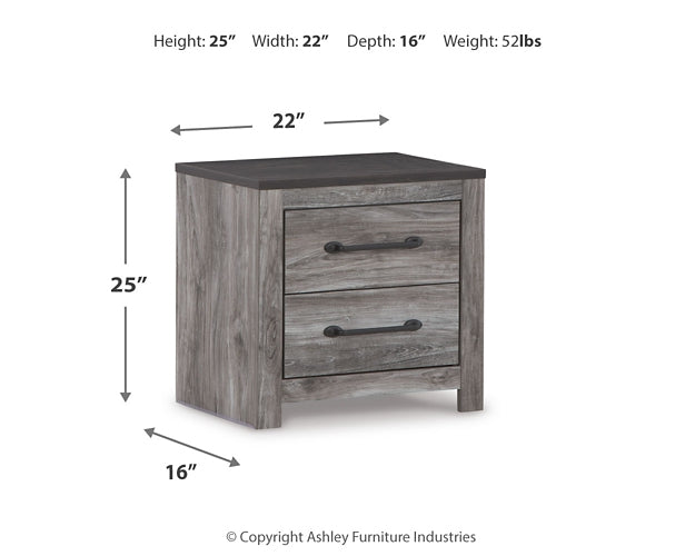 Bronyan King Panel Bed with Mirrored Dresser, Chest and Nightstand