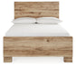 Hyanna Full Panel Bed with Mirrored Dresser and 2 Nightstands