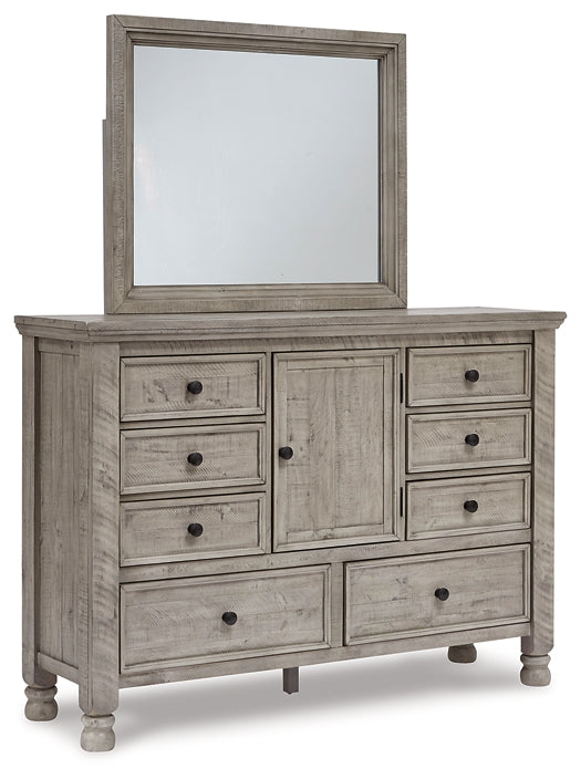 Harrastone Dresser and Mirror