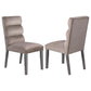 Carla Velvet Upholstered Dining Side Chair Ash (Set of 2)