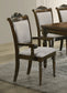 Willowbrook Wood Dining Arm Chair Chestnut (Set of 2)