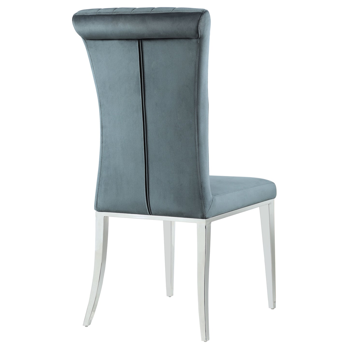 Beaufort Upholstered Dining Side Chair Steel Grey (Set of 2)