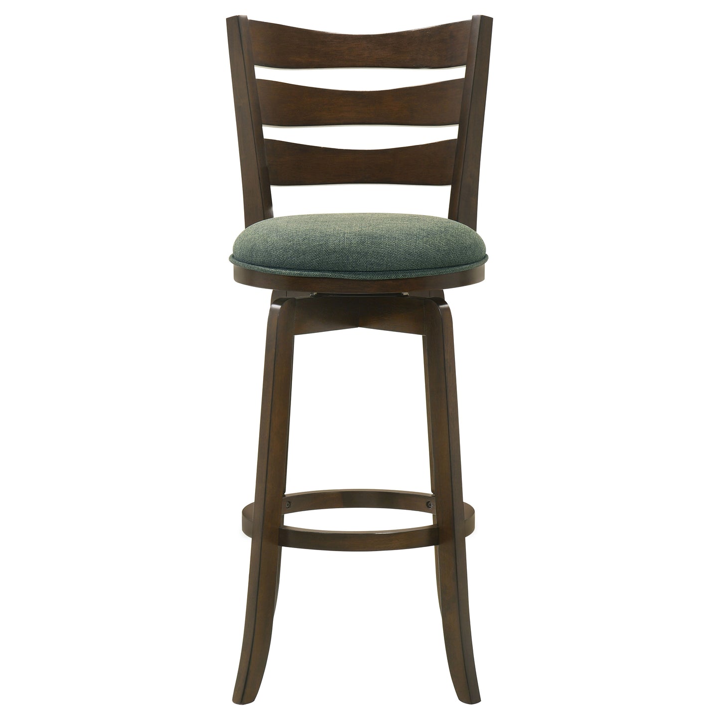 Murphy Wood Pub Height Swivel Bar Chair Hunter Green