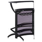 Dallas 2-shelf Curved Freestanding Home Bar Cabinet Black