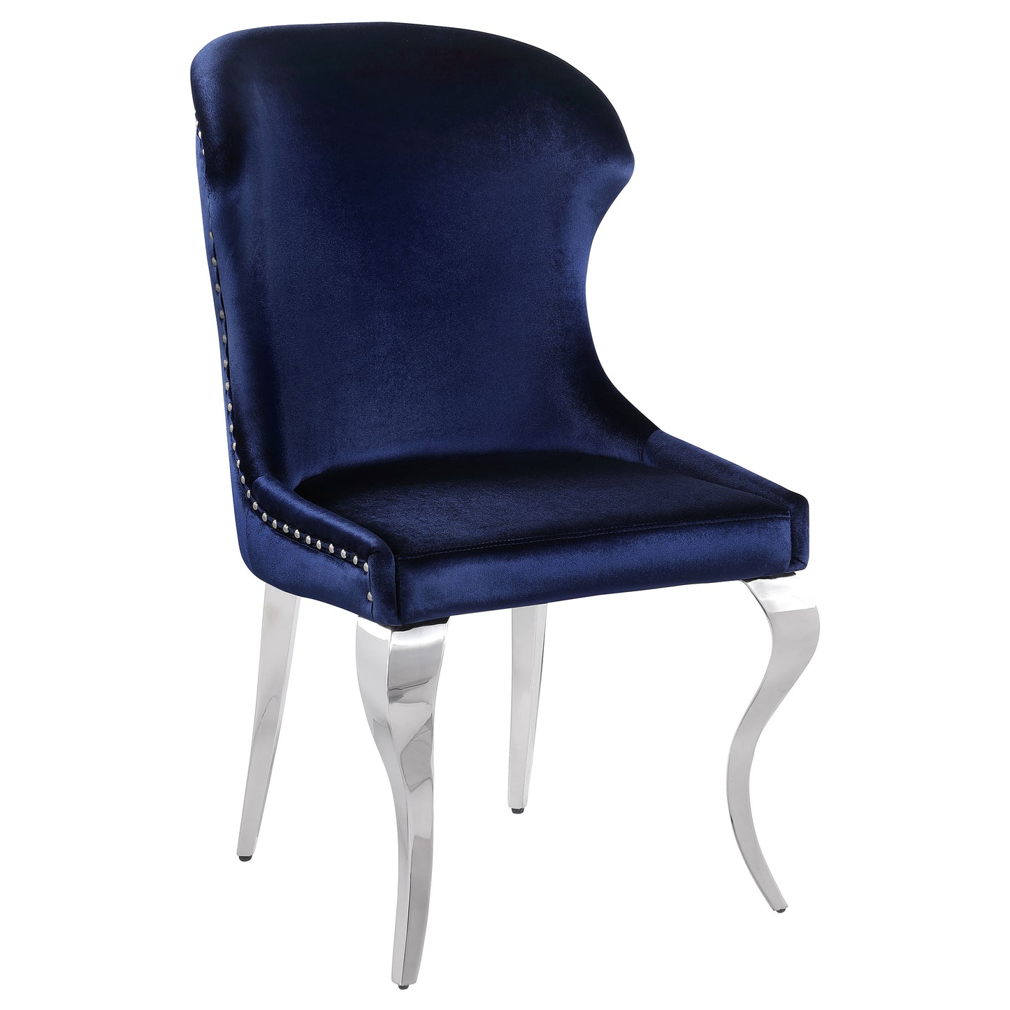 Cheyanne Upholstered Dining Side Chair Ink Blue (Set of 2)