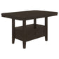 Prentiss 78-inch Extension Counter Dining Table Cappuccino