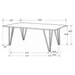 Neve 80-inch Live Edge Dining Table Grey Sheesham