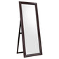 Phoenix 30 x 76 Inch Wood Framed Standing Mirror Cappuccino