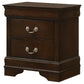 Louis Philippe 2-drawer Nightstand Cappuccino