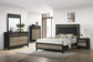 Valencia Wood Eastern King Panel Bed Black