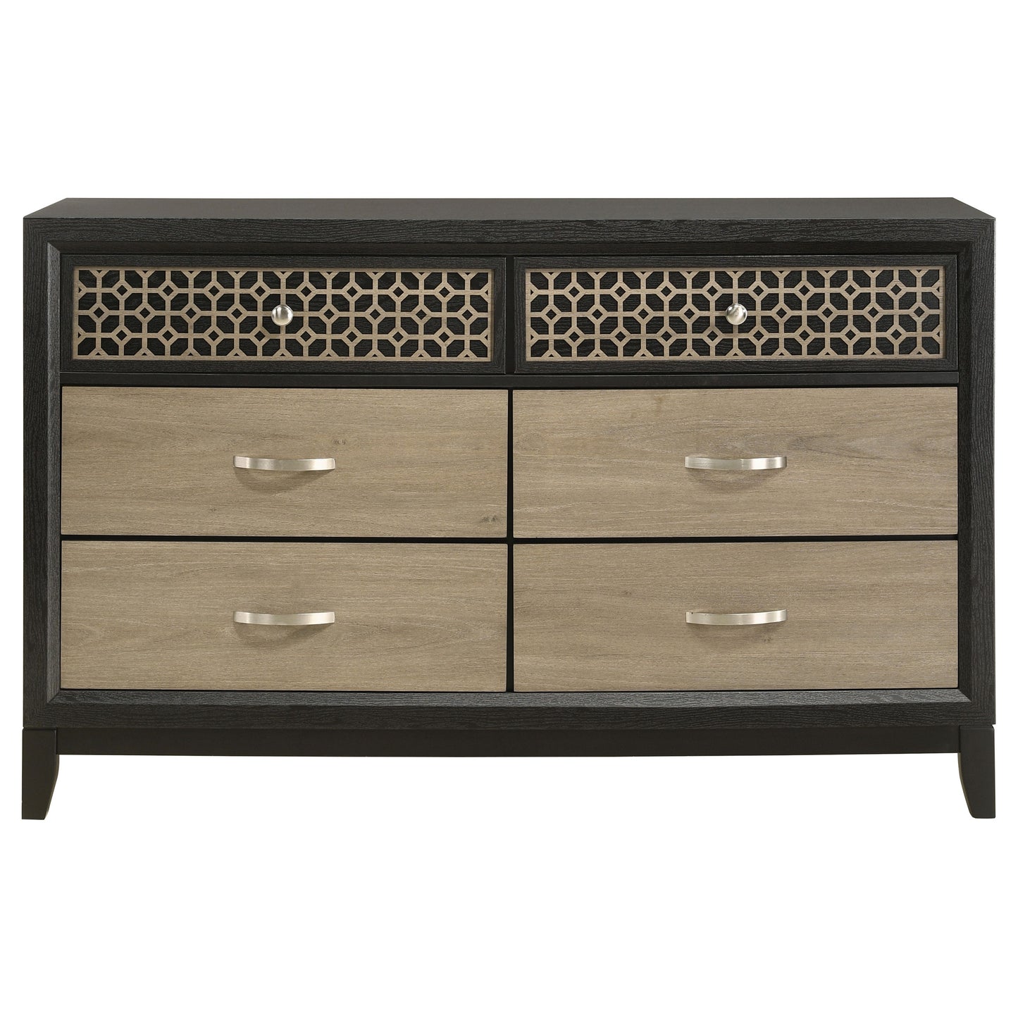 Valencia 6-drawer Dresser Black