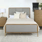 Arini Upholstered Eastern King Panel Bed Sand Wash and Grey