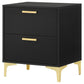 Kendall 2-drawer Nightstand Black