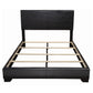 Conner Upholstered Queen Panel Bed Black