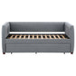 Brodie Upholstered Twin Daybed with Trundle Grey