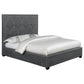 Bowfield Upholstered Queen Panel Bed Charcoal