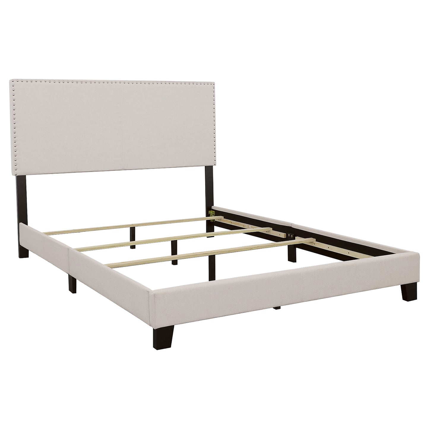 Boyd Upholstered Queen Panel Bed Ivory