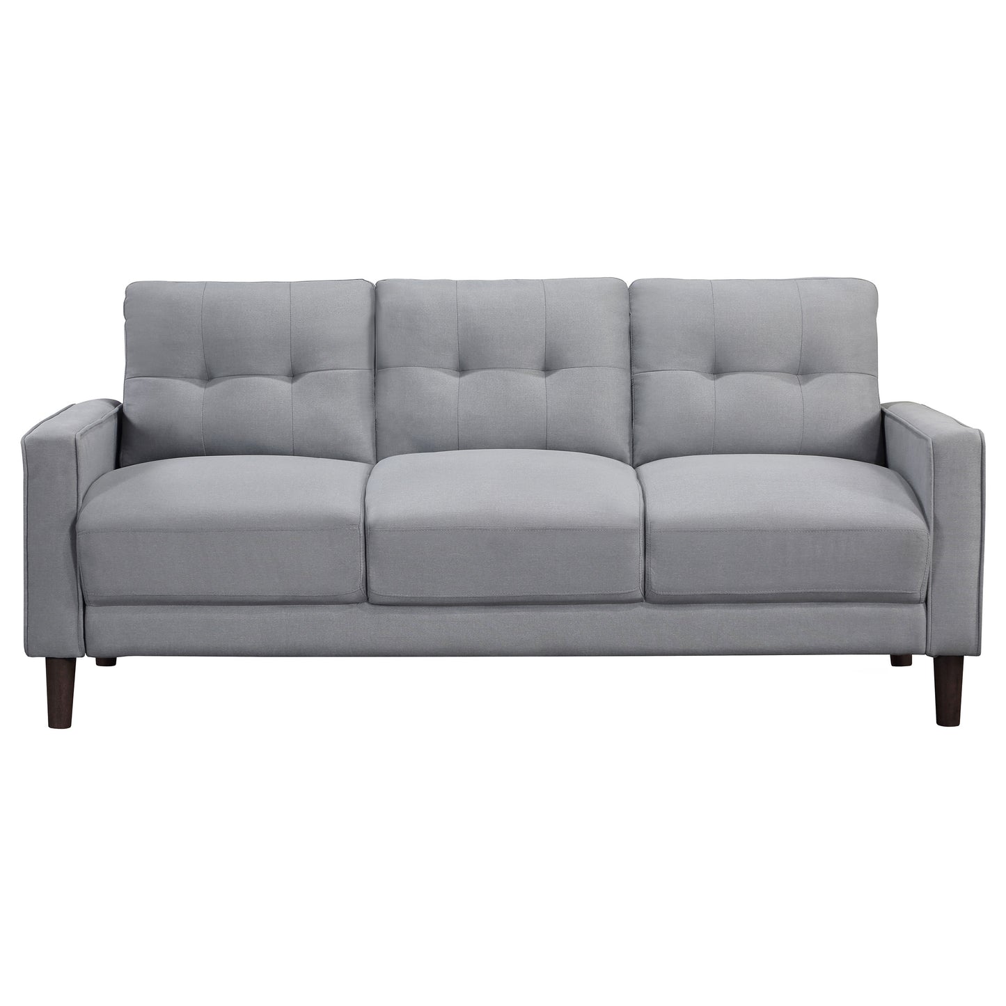 Bowen Upholstered Track Arm Tufted Sofa Grey