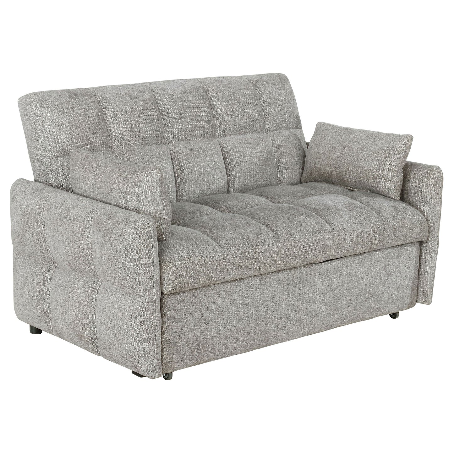 Cotswold Upholstered Convertible Sleeper Sofa Bed Light Grey