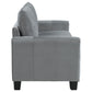 Davis 2-piece Upholstered Rolled Arm Sofa Grey