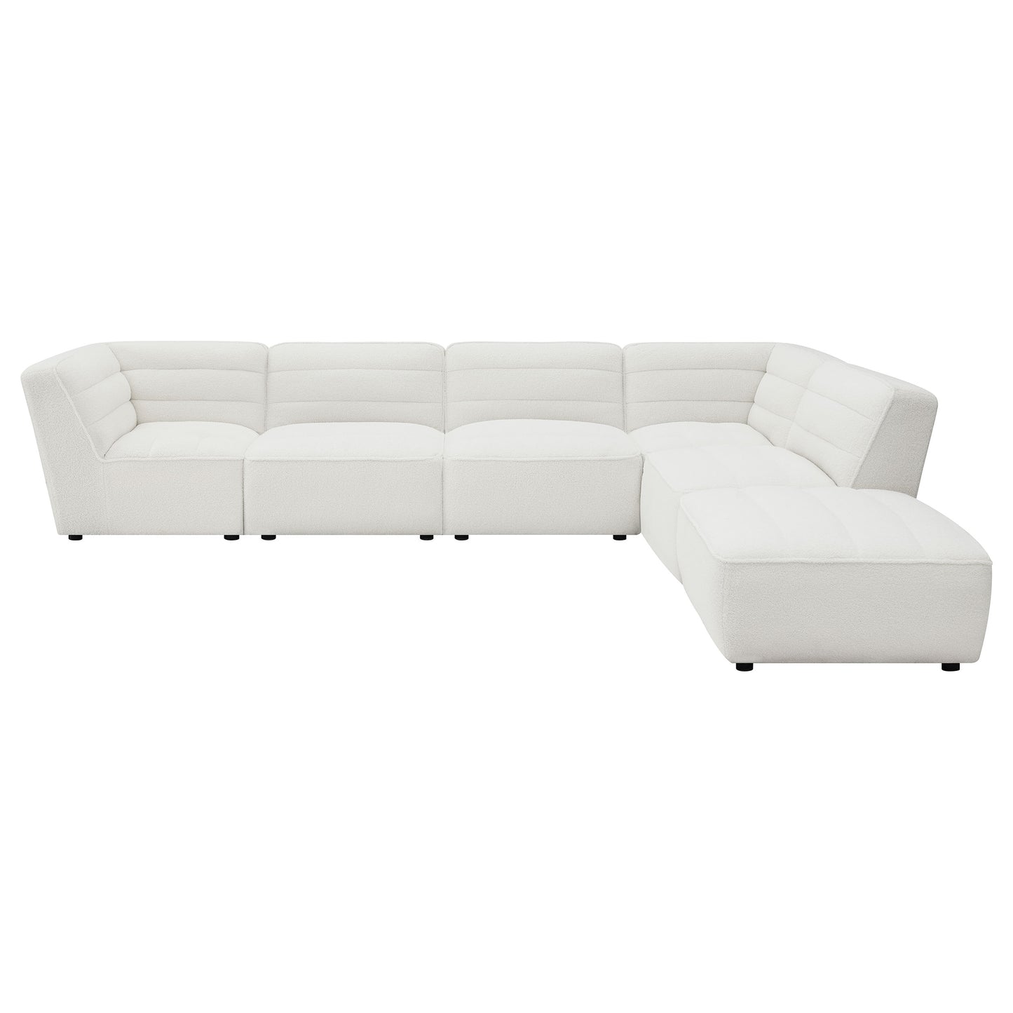 Sunny 6-piece Upholstered Modular Sectional Sofa Natural