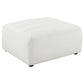 Sunny Square Upholstered Ottoman Natural