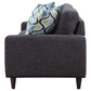 Watsonville Upholstered Track Arm Tufted Sofa Grey