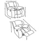 Weissman 3-piece Upholstered Reclining Sofa Set Grey