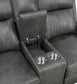 Raelynn 3-piece Upholstered Reclining Sofa Set Grey